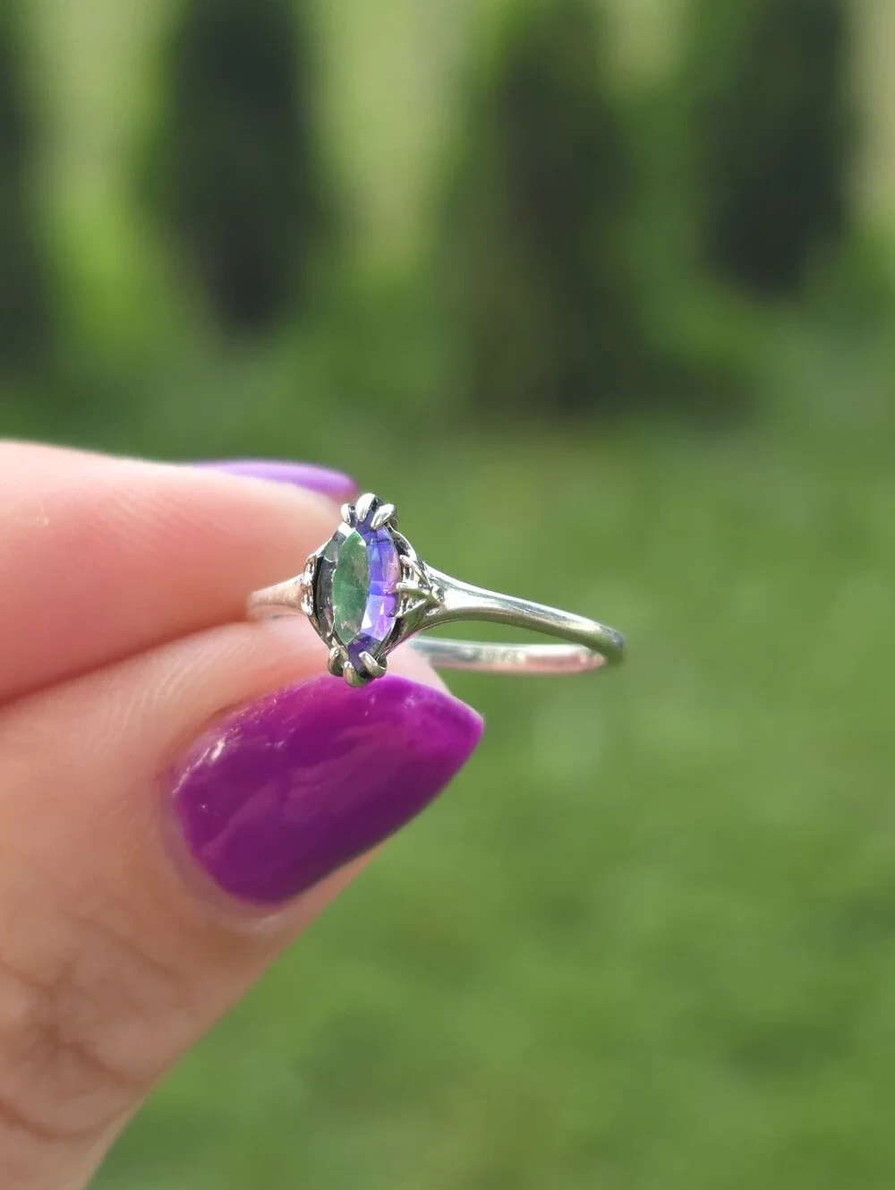 Sterling Silver Mystic Topaz Ring